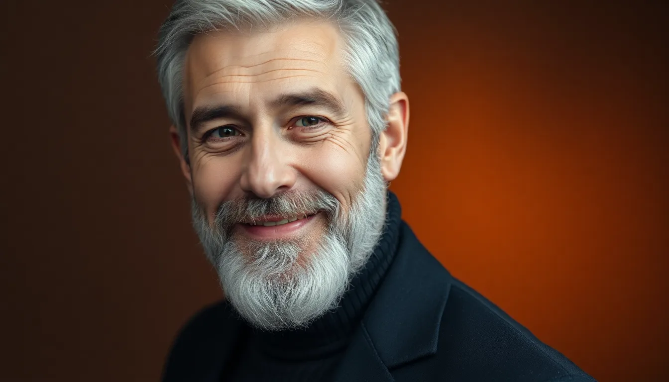 ¿la barba gris queda bien?