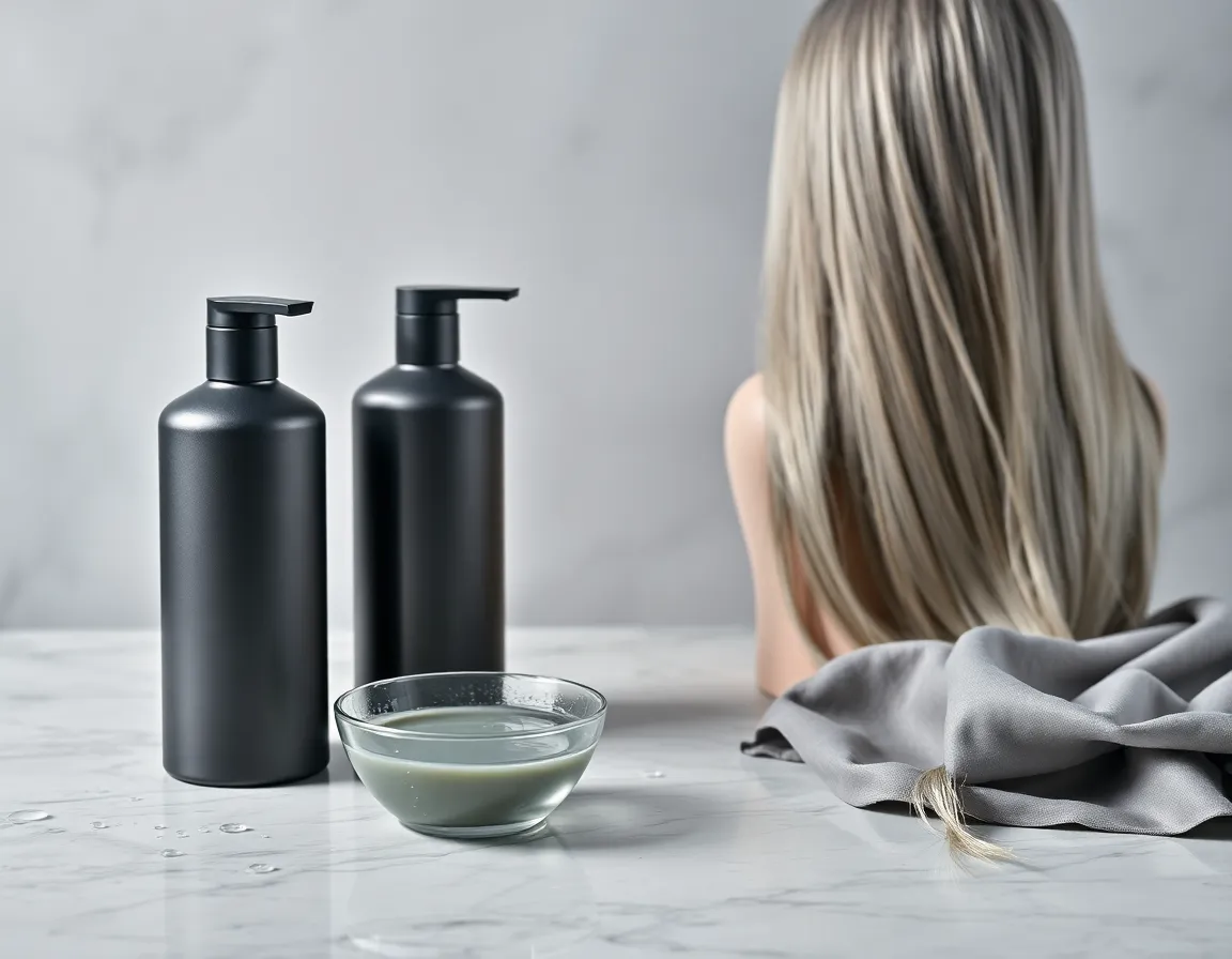 Champús para mantenimiento del color gris