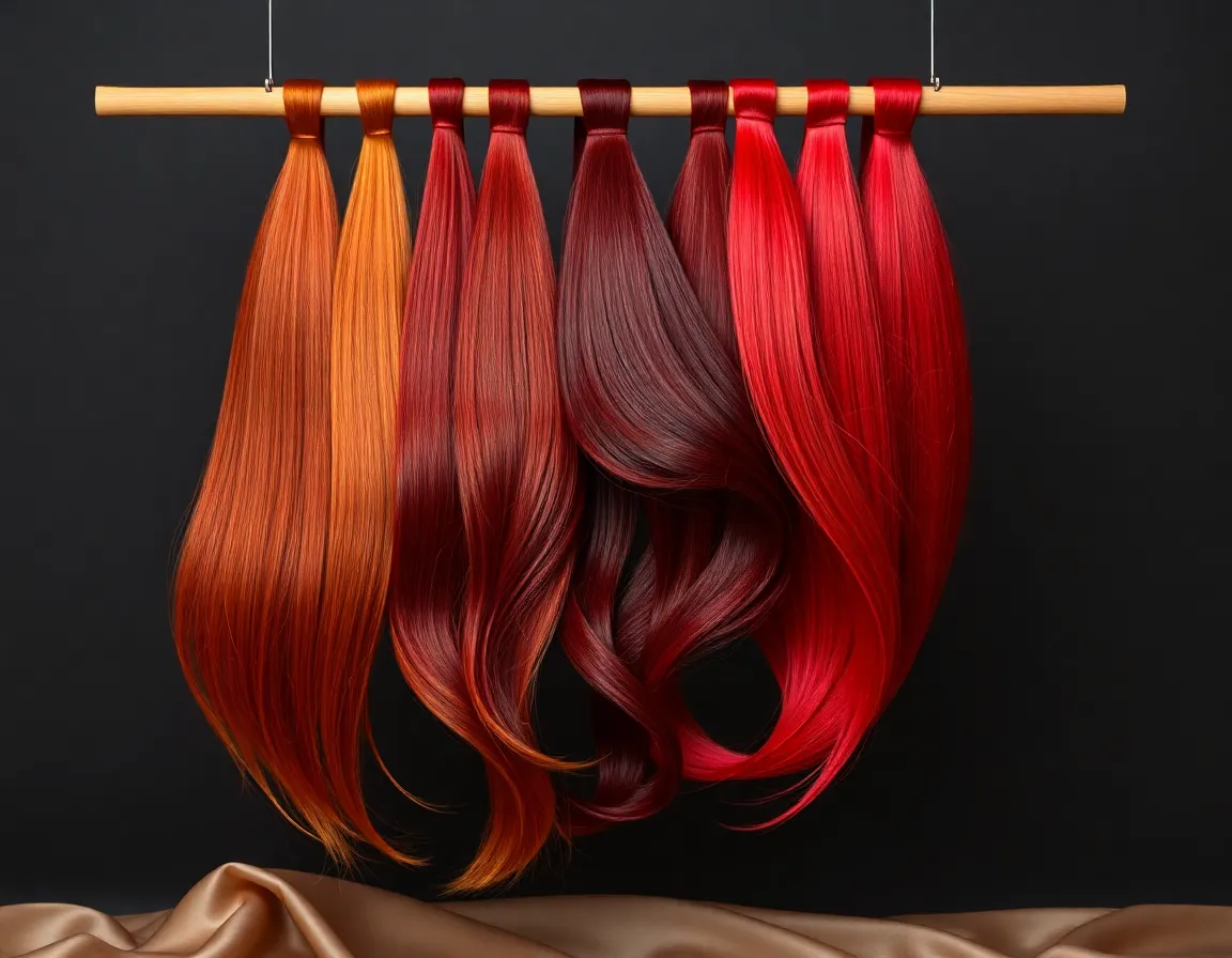 Comparativa de tintes rojos
