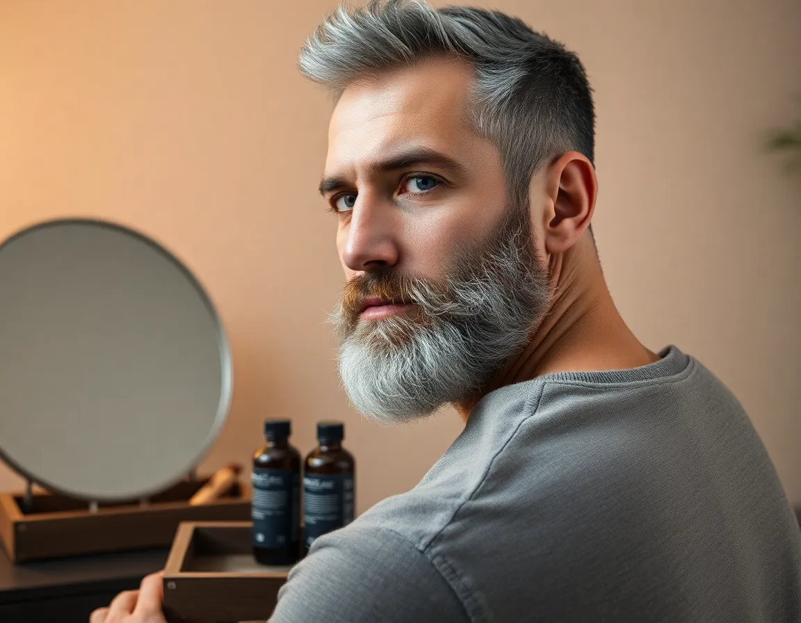 Cómo cubrir canas en la barba