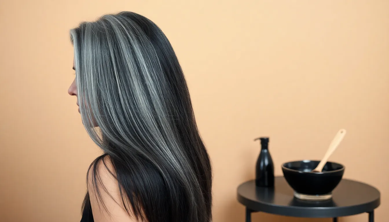 Cómo cubrir canas rebeldes con tinte negro