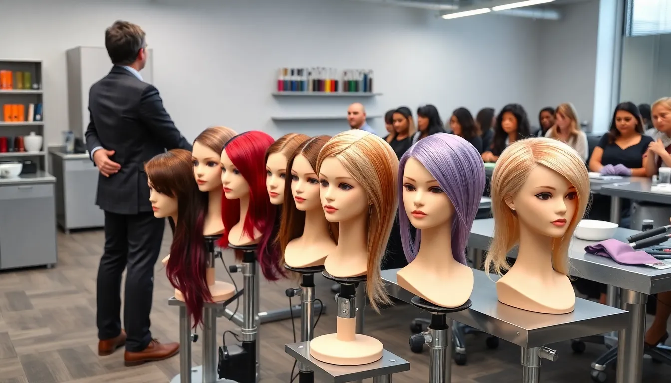 ¿dónde aprenden los peluqueros a aplicar tintes?