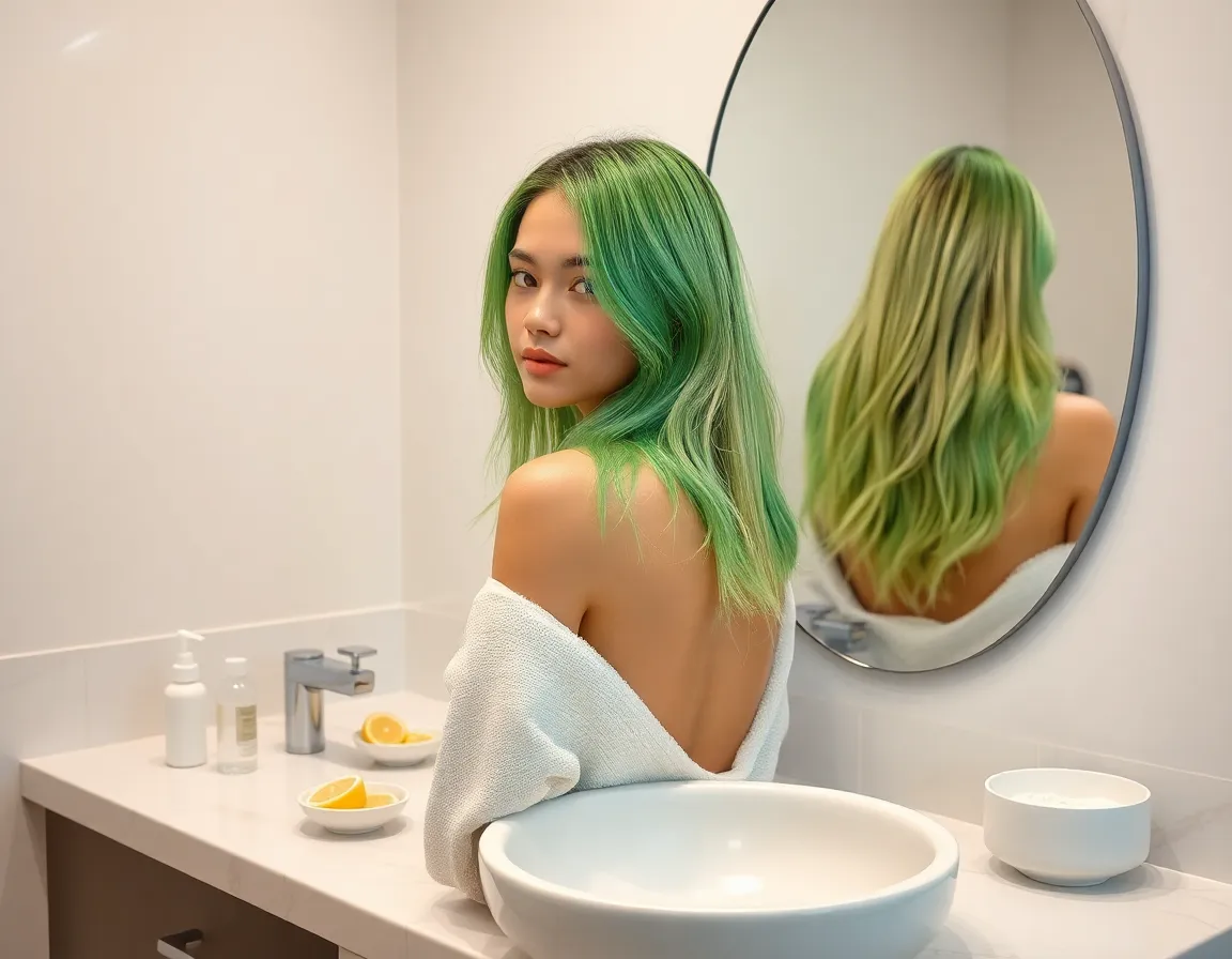 Qué hacer si el tinte de fantasía quedó verde Qué hacer si el tinte de fantasía quedó verde