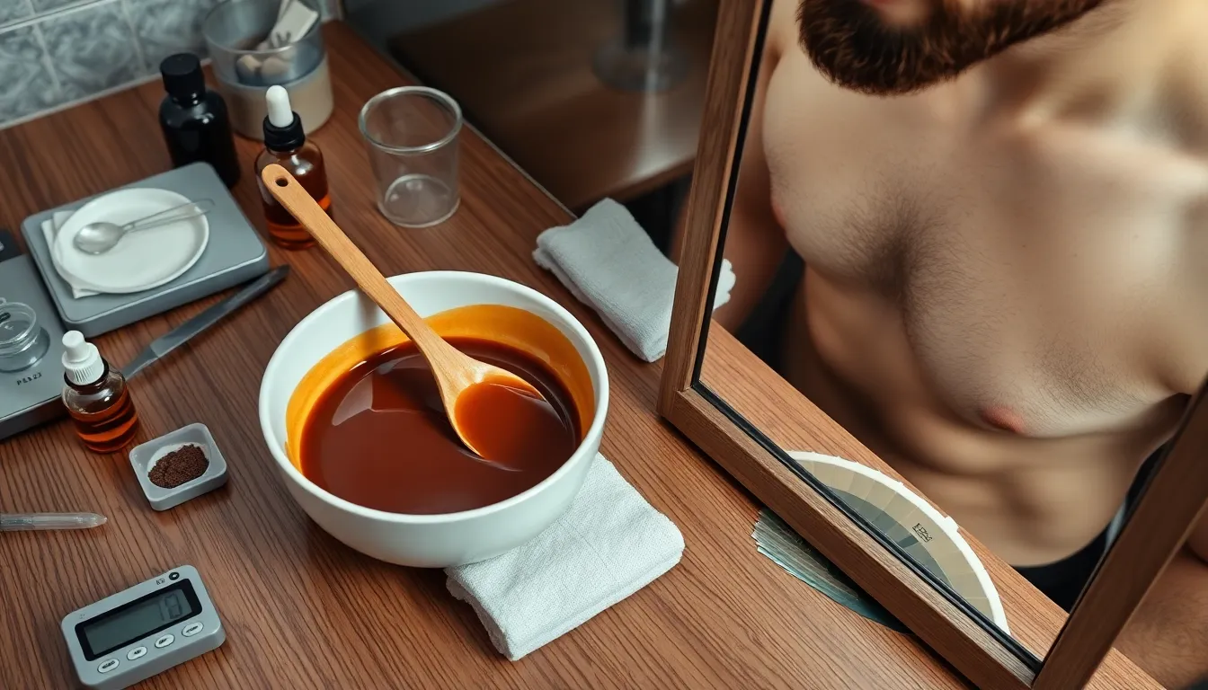 Cómo mezclar el tinte de barba