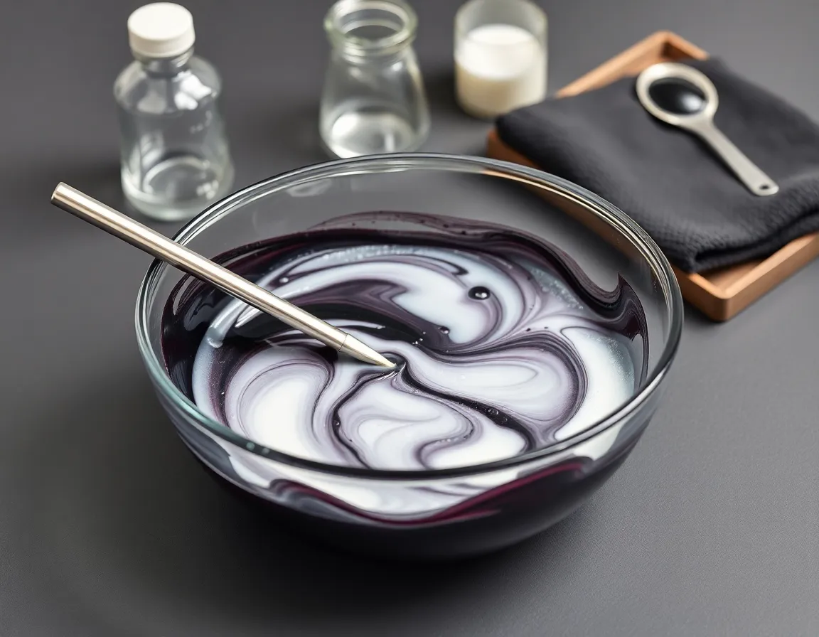 Cómo mezclar tinte negro con oxidante