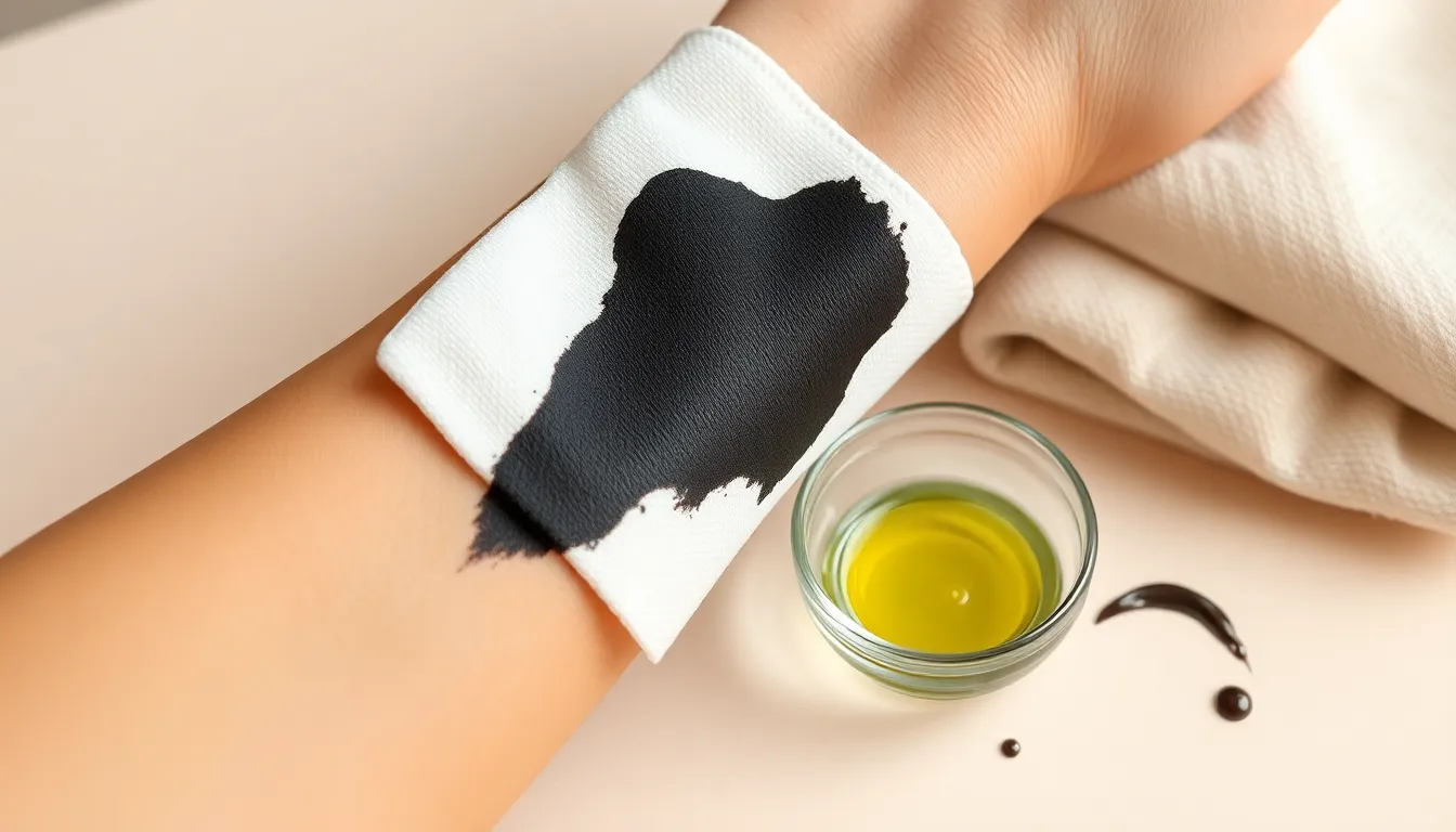Cómo quitar manchas de tinte negro en la piel