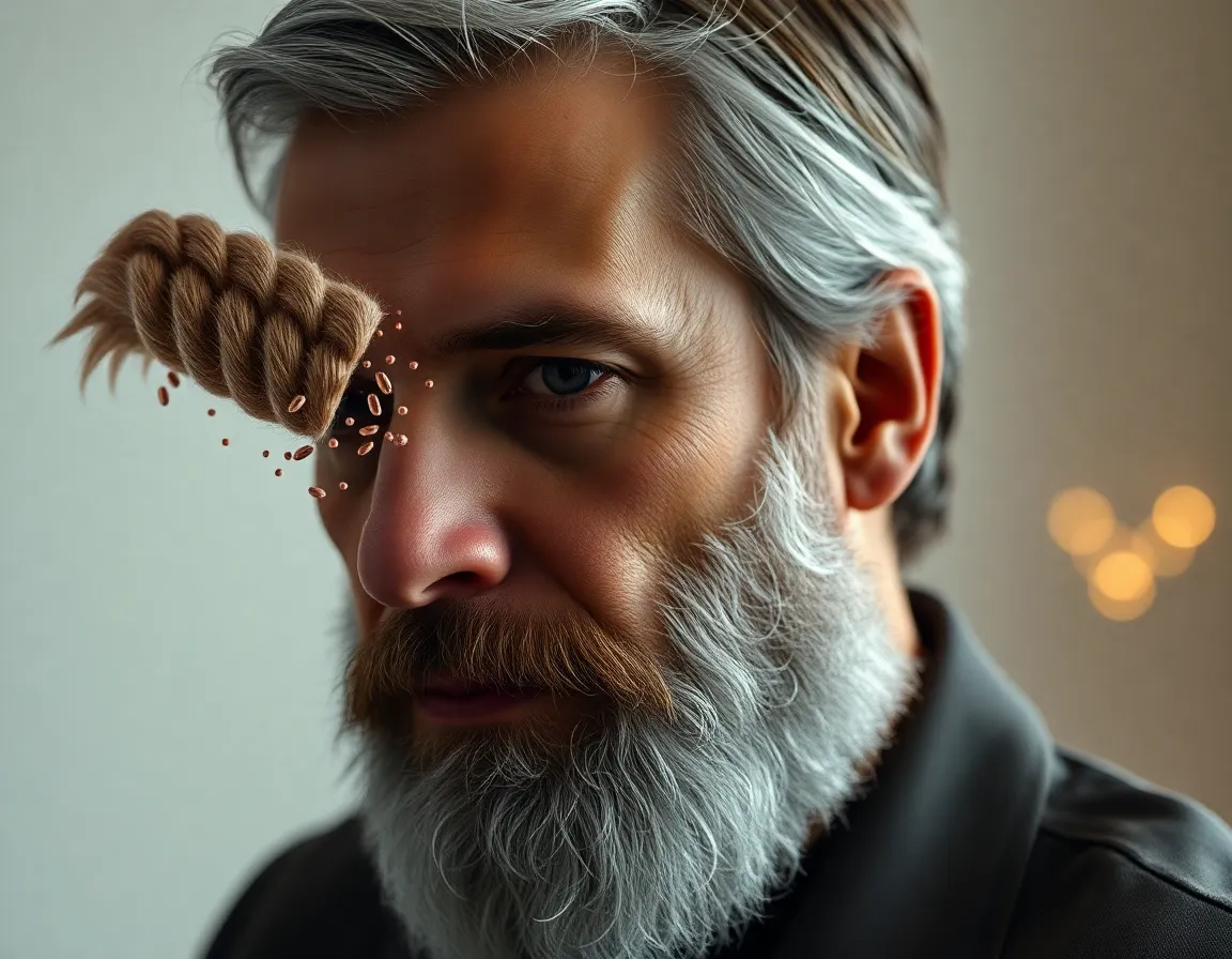 ¿por qué salen canas en la barba?