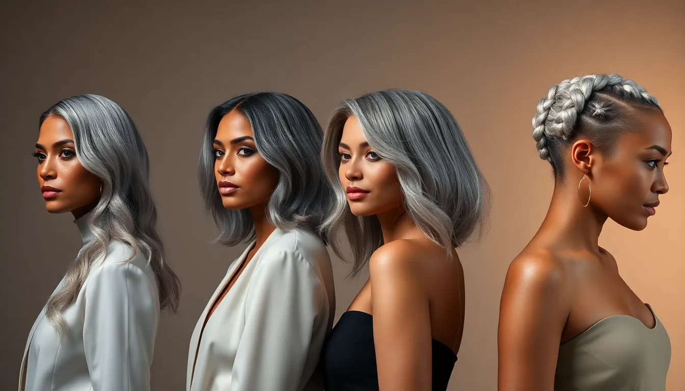 Tendencias en cabello gris para 2025