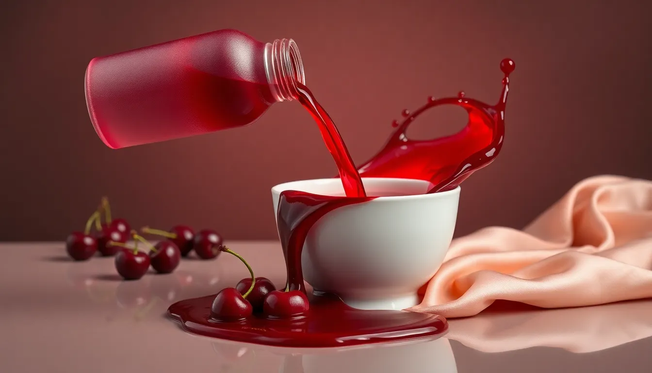 Tinte rojo cereza