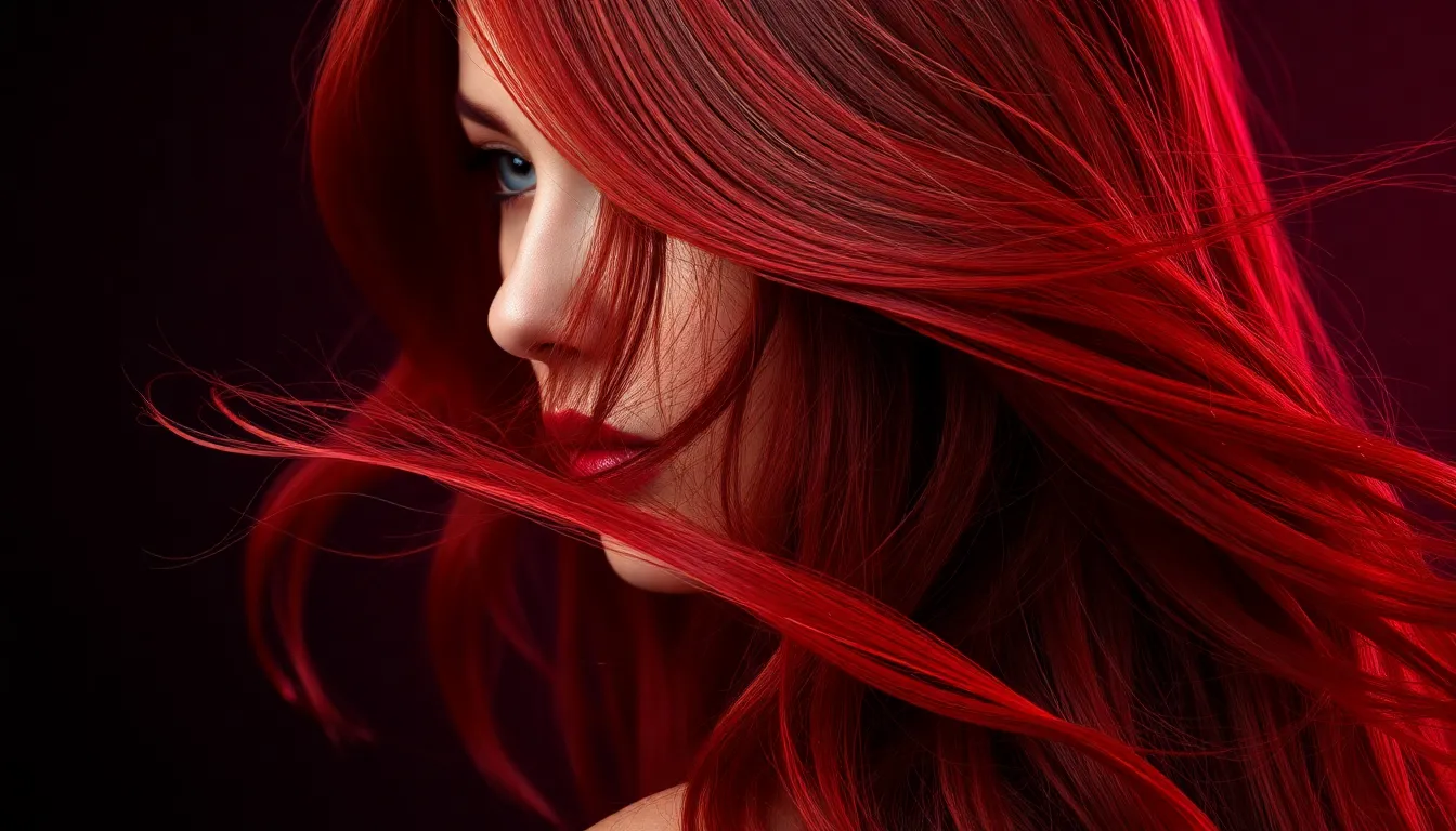 Tinte rojo duradero