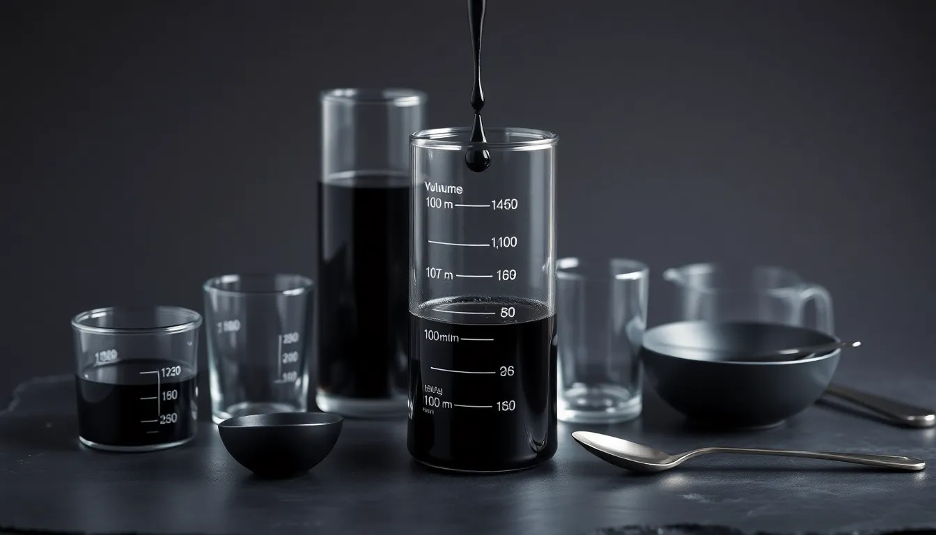 Volumen necesario de tinte negro